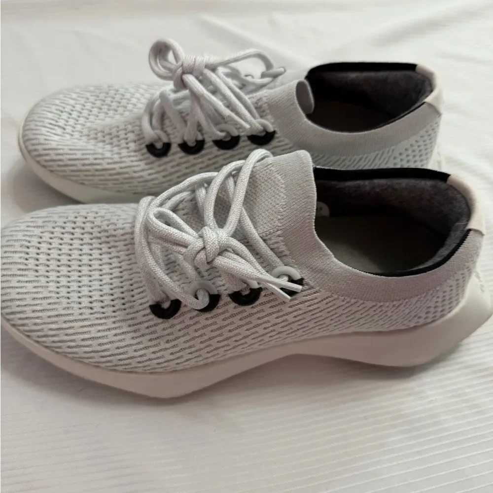Allbirds Tree Dasher TD2 Women’s Grey Lace Up Sneakers Shoes Size 10.5 10 1/2